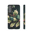 Dark Green Festive Holly in Watercolor - Impact Resistant Phone Case Samsung Galaxy S21 FE Matte